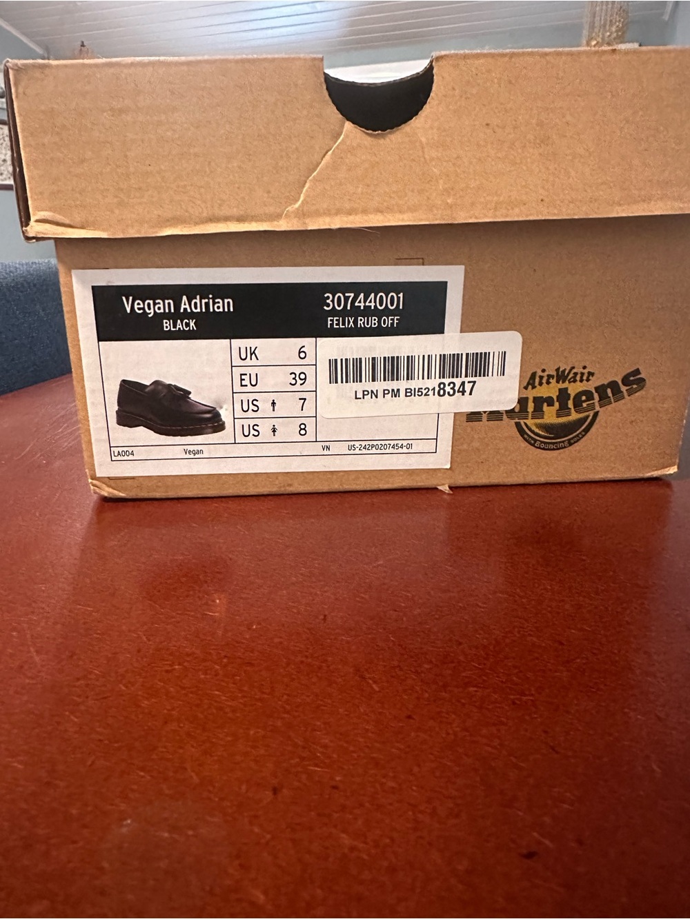 Dr. Martens Black Vegan Leather Tassel Loafers - Picture 3 of 5